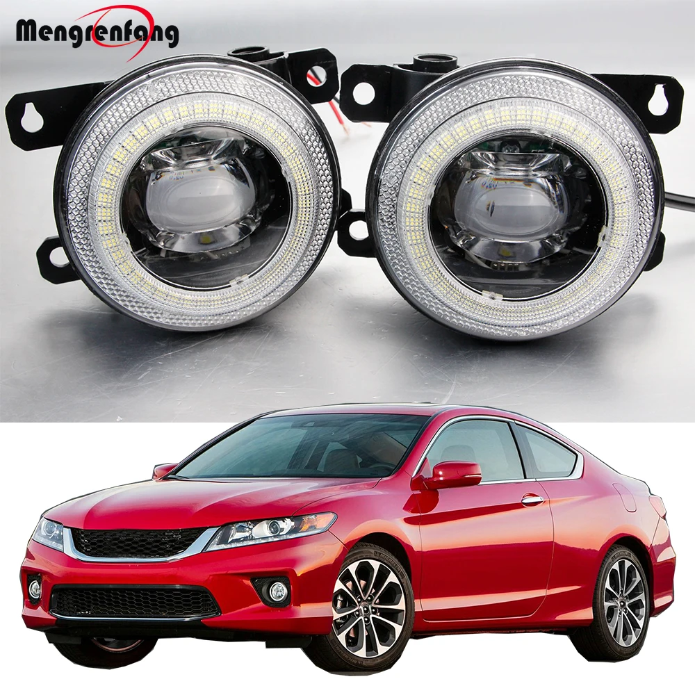 

2 Pcs 30W Angel Eye LED Fog Light DRL For Honda Accord Coupe 2013 2014 2015 H11 Canbus Car Right + Left Fog Daytime Running Lamp