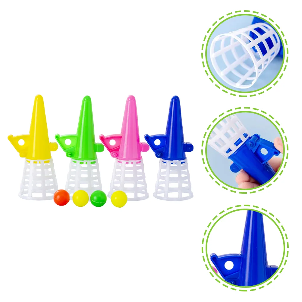 

12 Sets Catapult and Catch Ball Game with Catch Launcher Baskets and Balls