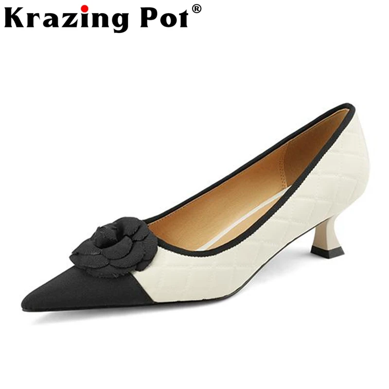 

Туфли Krazing Pot из овечьей кожи на среднем каблуке с острым носком