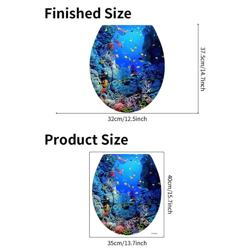 

3D ПВХ наклейка на сиденье унитаза