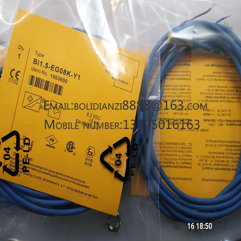 Новый датчик приближения BI1.5-EG08K-Y1 BI1.5-EG08-Y1 BI1 5-EG08K-Y1 В наличии