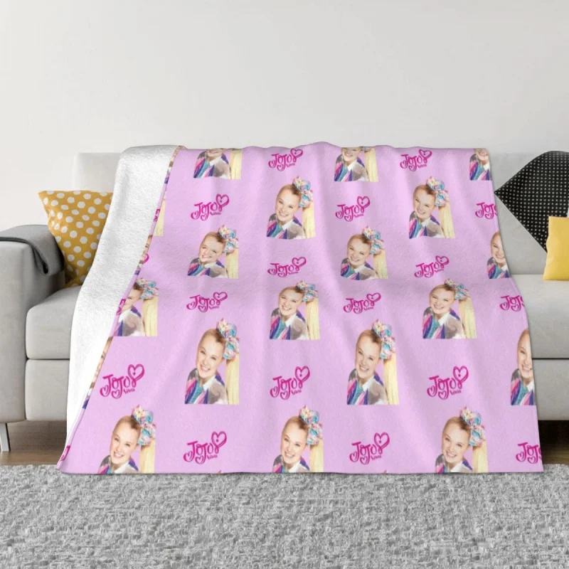 

Jojo Siwa Dance Moms Blankets Flannel Spring/Autumn Portable Lightweight Throw Blankets for Sofa Bedroom Plush Thin Quilt