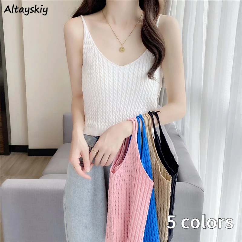 

Женская трикотажная блузка, Мягкая Милая Сексуальная простая Базовая Универсальная летняя новая мягкая Повседневная стильная женская блу...