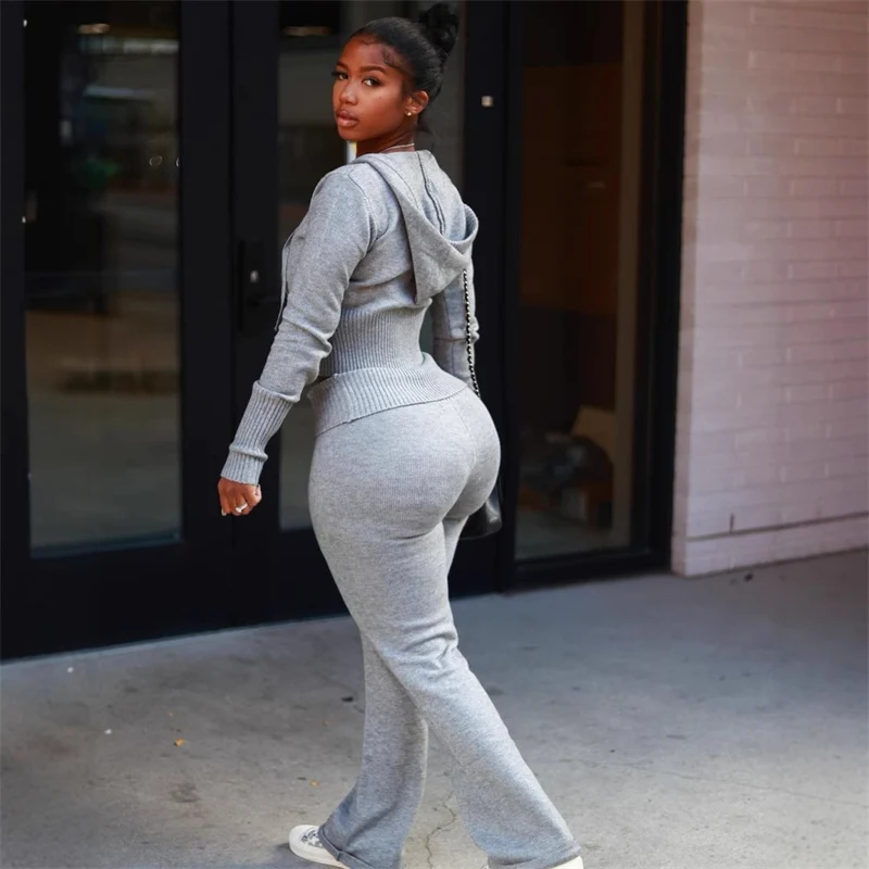 Осенние повседневные спортивные костюмы женская одежда комплект из 2 предметов