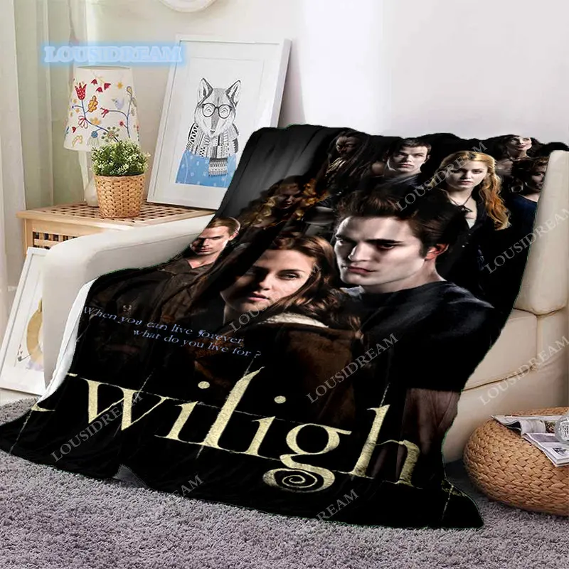 

Movie characters in Twilight throw blankets, soft linen thin blankets, beds, sofas, covers, sheets, home decor