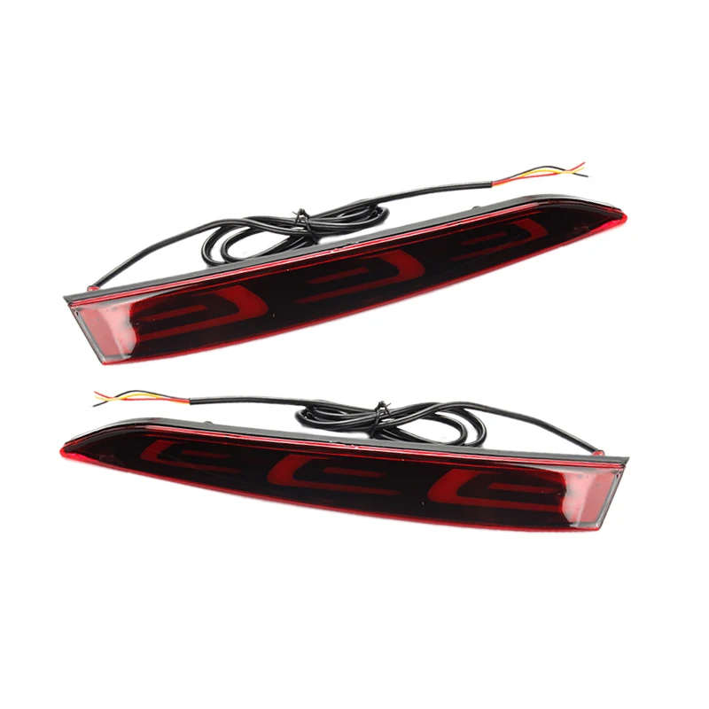 Красный отражатель для заднего бампера 2 шт. стоп-сигнал противотуманные фары ДХО