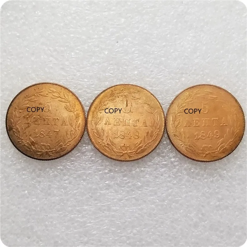 

3 Different Periods of Greek Commemorative Collectible Coin Gift Lucky Challenge Coin COPY COINS