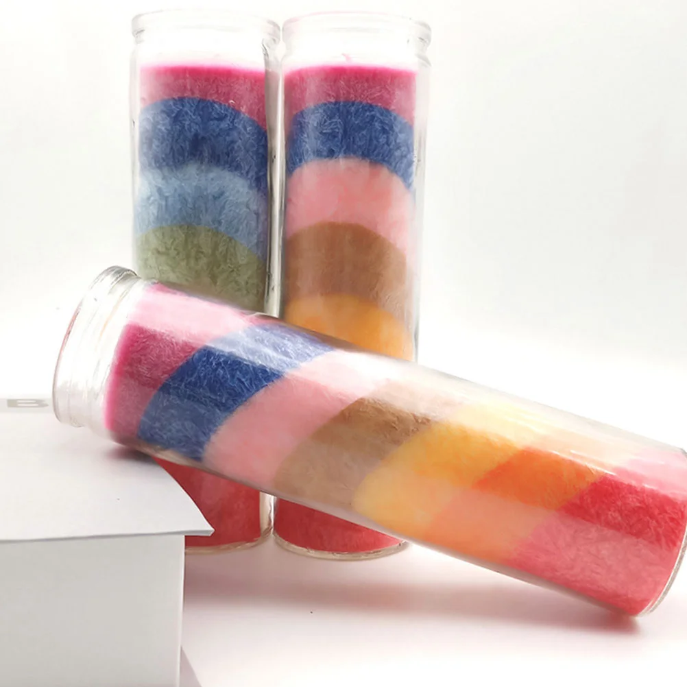 1pc Divination Wax Rainbow Candles Religious Rituals for