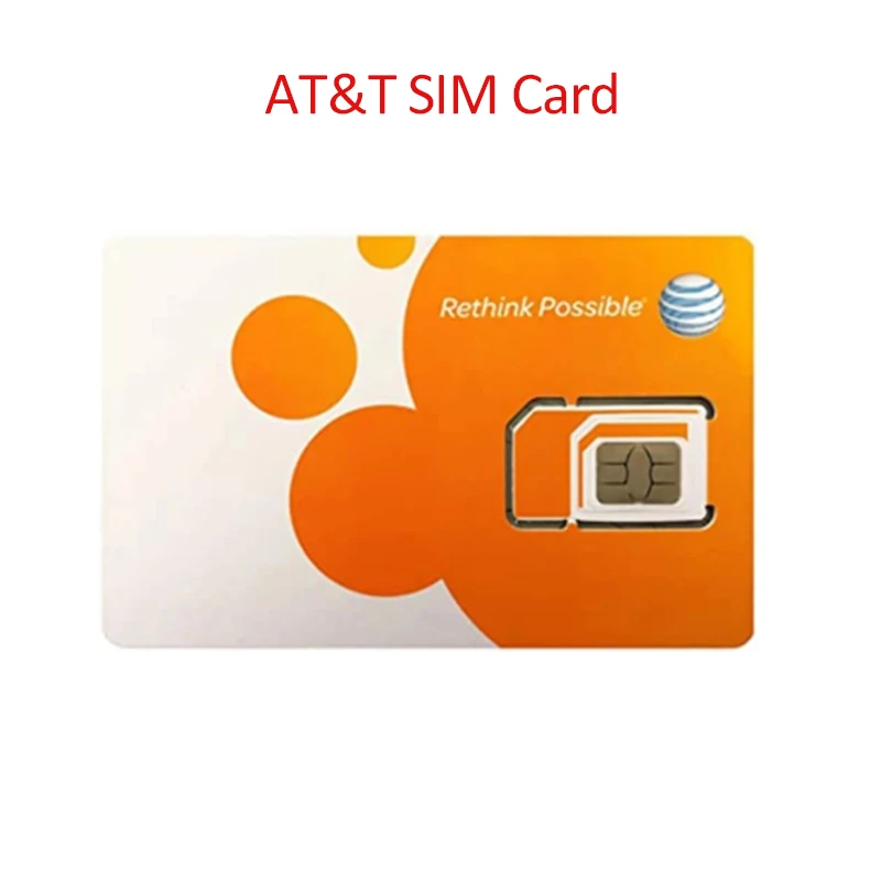 

AT&T SIM Card Compatible With Prepaid (GoPhone) And Postpaid AT&T Cellular Service (Universal Triple Cut 1Pcs)