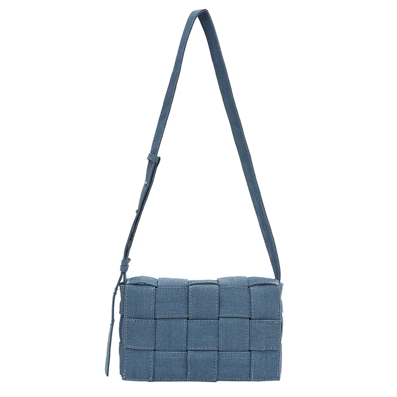 

Large Capacity Women's Tote Bag Luxury Designer Woven Denim Canvas Shoulder Crossbody Bags for Women Fashion Purses and Handbags