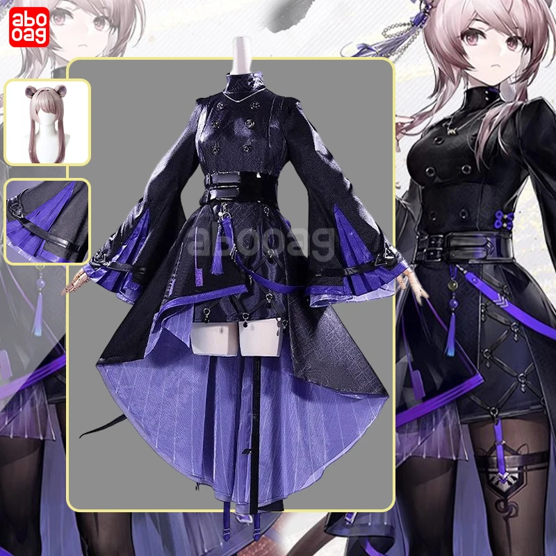 

Game Arknights Cosplay Anime Arknights Lin Cosplay Costume Lovely Uniform Dress Gothic Dress Cosplay Wig Shoes Halloween Gifts