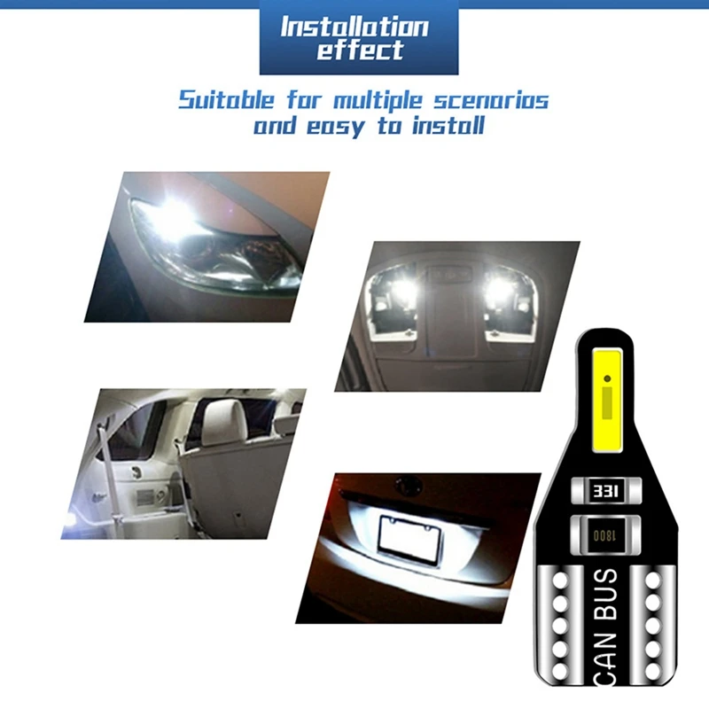 Светодиодная лампа T10 W5W для Toyota Avensis Rav4 Opel Astra Mokka Ford Focus 2 3 Fiesta 12 В 20 шт.