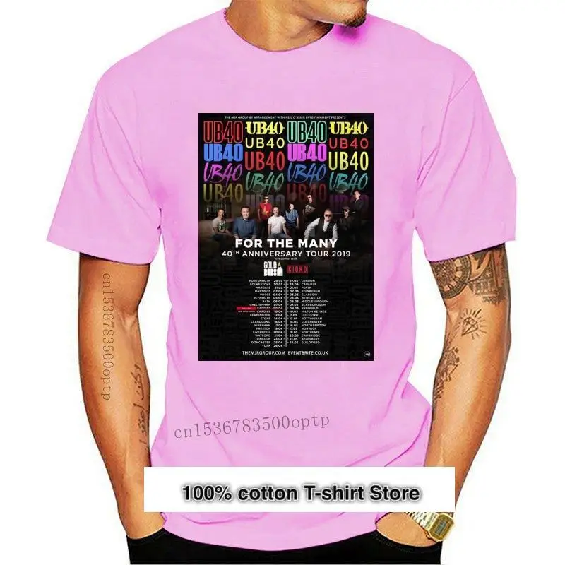 Camiseta limitada 2021 UB40 для большого юбилея 40TH, UK TOUR 2021, S-5XL
