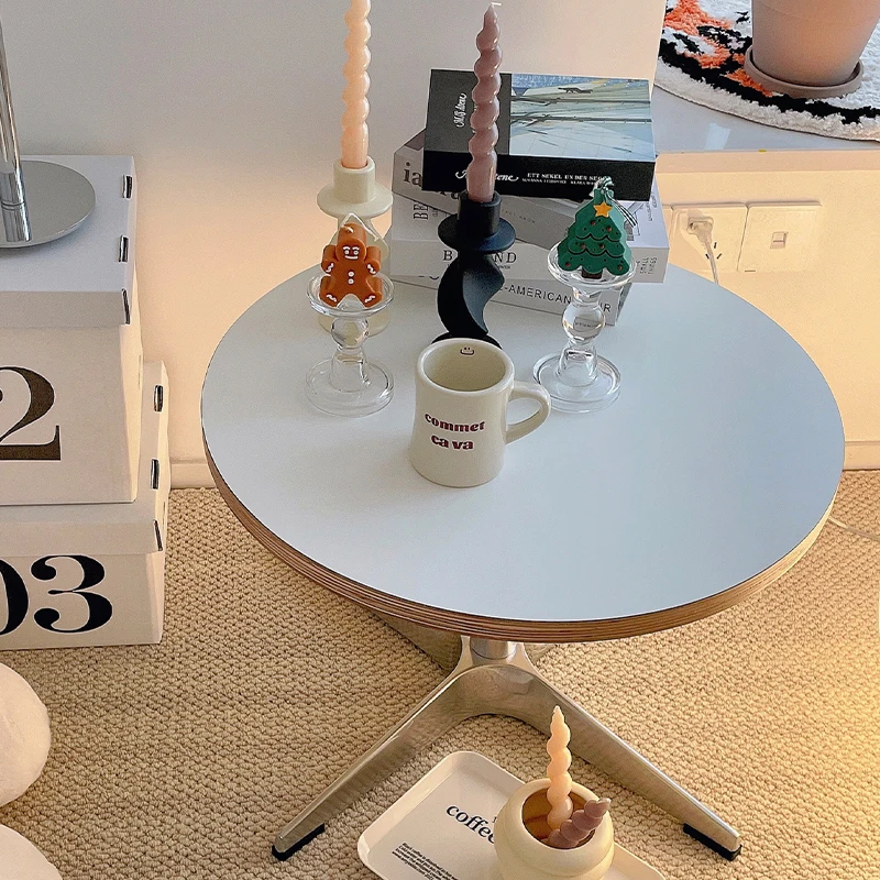 Круглый чайный столик в Корейском стиле дизайнерский креативный Личный Домашний