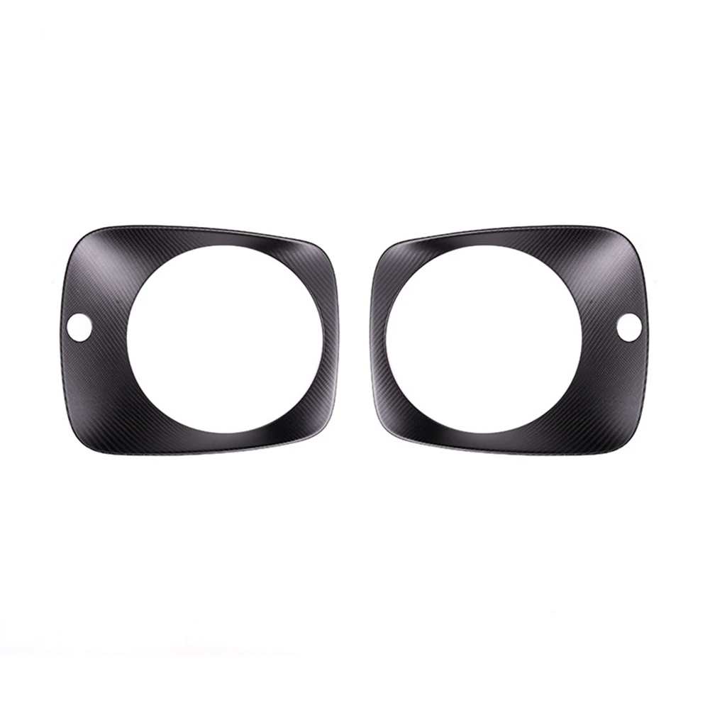 

Real Carbon Fiber Car Front Headlight Lamps Frame Ring Covers Stickers Housing Fit for Mercedes Benz G CLASS G63 19-20