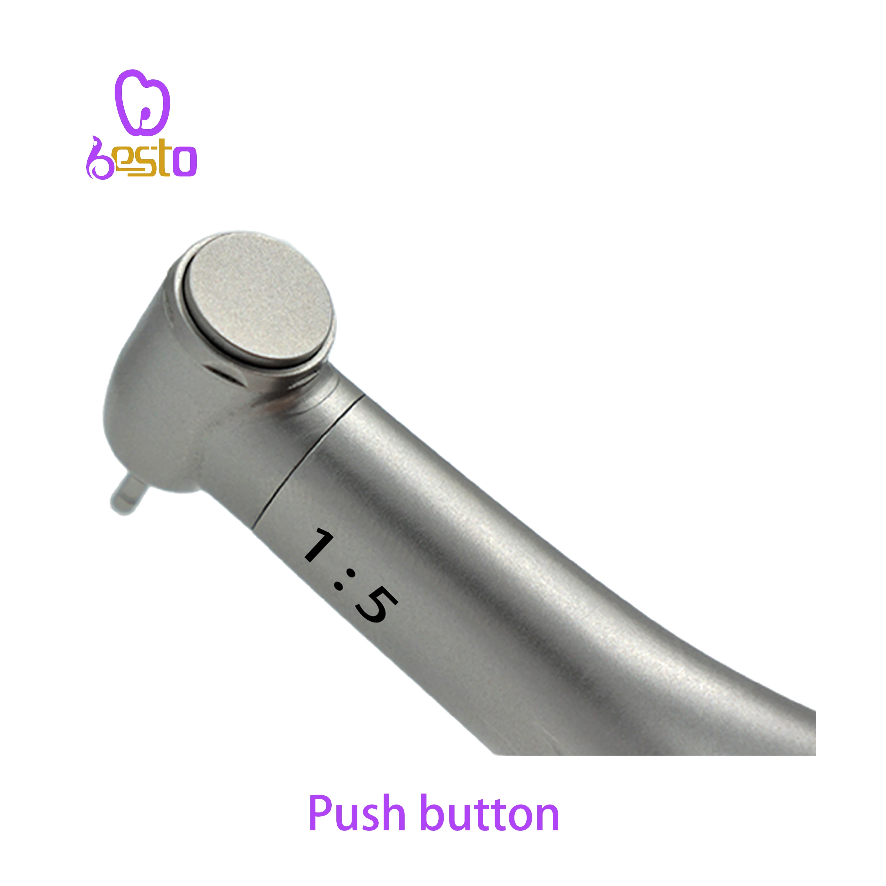 1:5 угловой нажимной наконечник из нержавеющей стали с электродвигателем красное