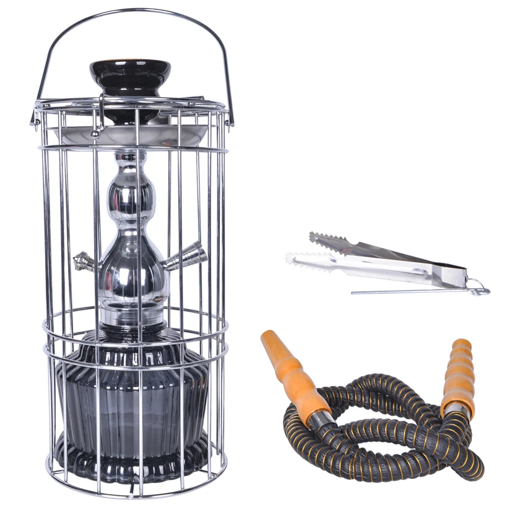 

Цельный комплект hoohook, 1 шт., портативный мини-кальян из алюминиевого сплава с клеткой