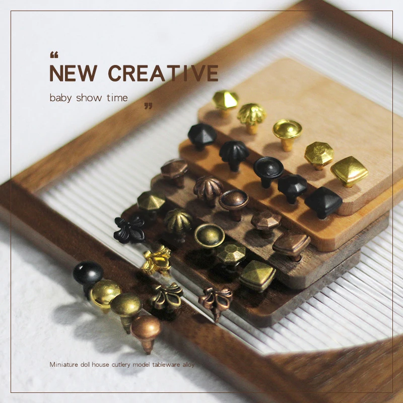 

1:12 Кукольный домик, мини-ящик, ручка шкафа, ручка в форме цветка, мебель, аксессуары для кукольного дома, Декор, детские игрушки, подарок