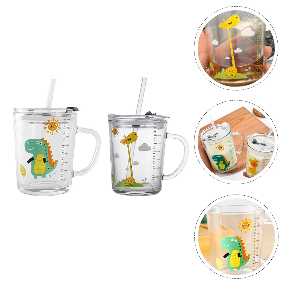 

2Pcs Water Coffee Cups Scale Cups Storage Cups Household Cups for Home Storage Kitchen