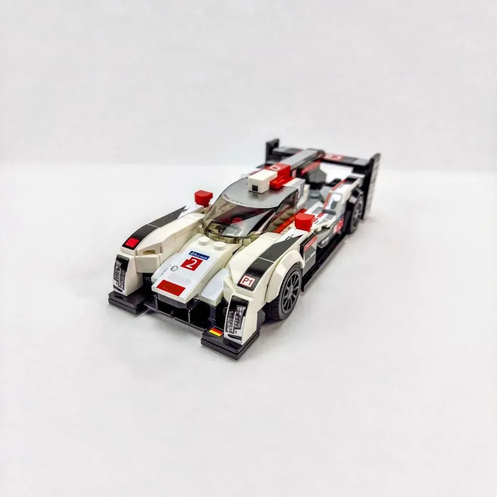 305 шт. MOC Le Mans Race Speed Champions DIY R18 QUATTRO # 2 строительные блоки гонки 2014 сборная модель