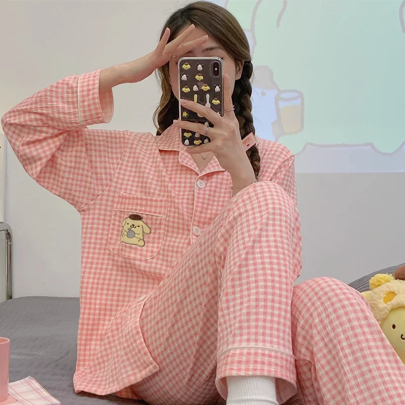 Новые пижамы Sanrio Hello Kitty новые брюки с длинными рукавами комплект из двух