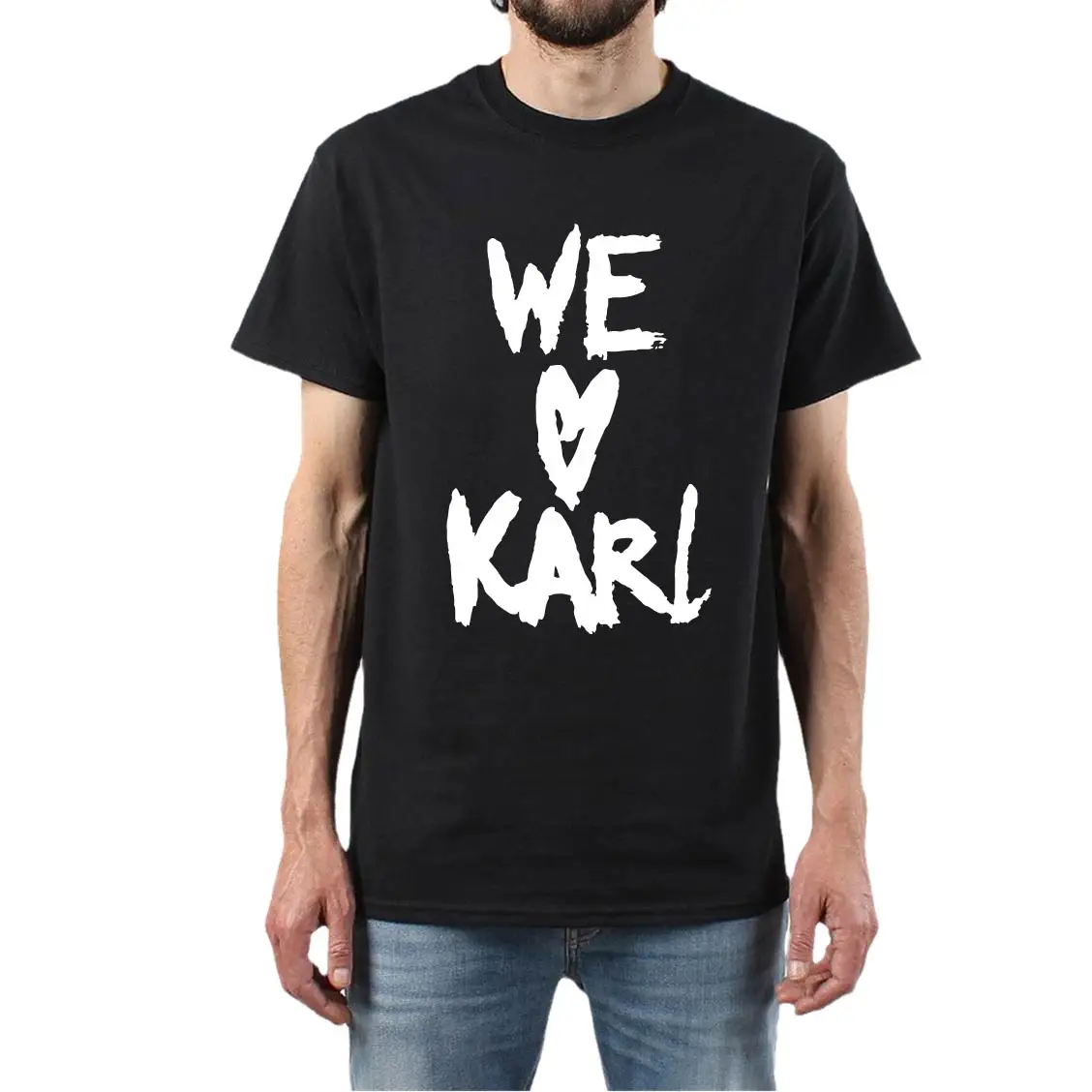 

We Love Who  Cotton Tshirts Short-Sleeved Round Neck T-Shirt Summer New Tee Tops