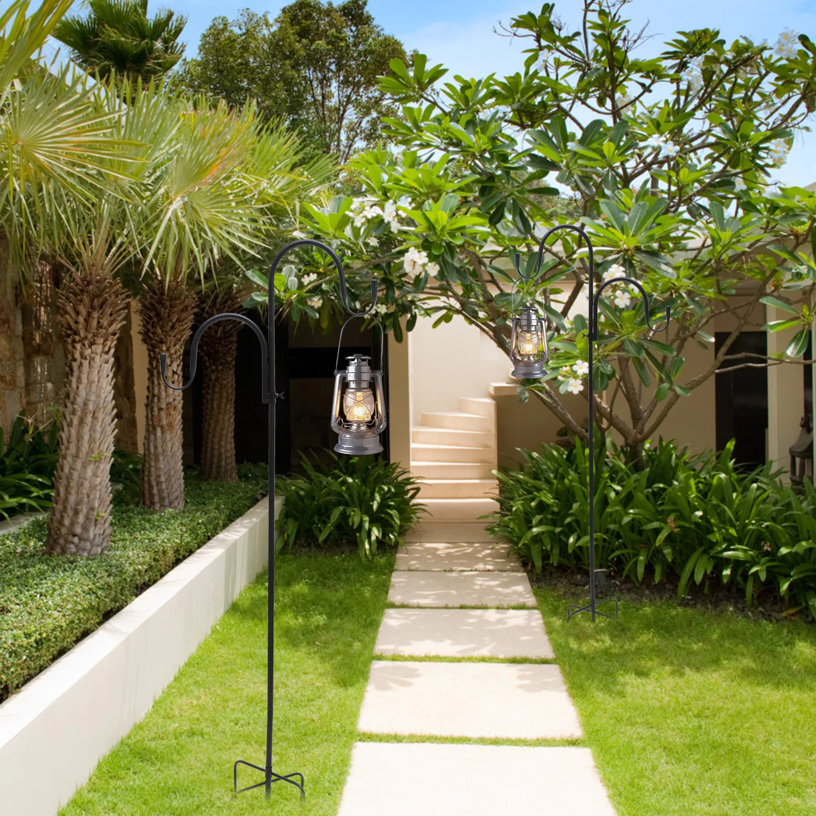 Крючок для пастухов кормушка птиц садовая вешалка держатель уличного фонаря