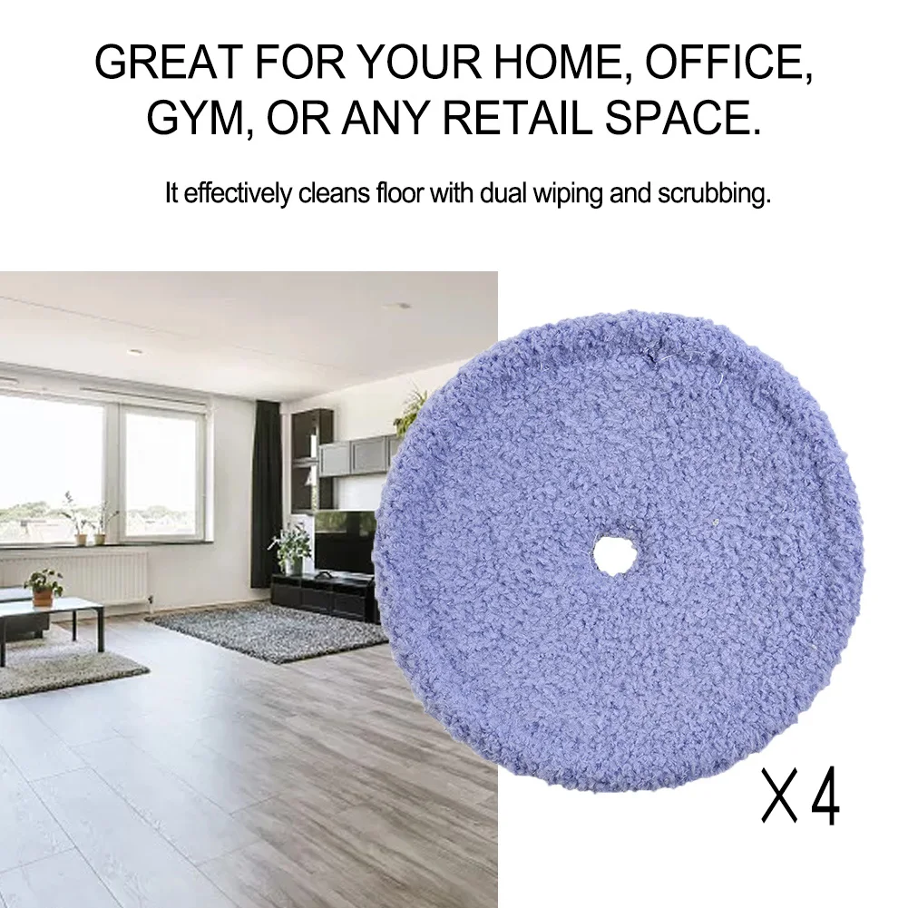 

4/6pcs Mopping Cloths For EVERYBOT Edge RS700 RS500 Replace Washable Mother Yarn And Microfiber Mop Pads Household Clenaing Tool