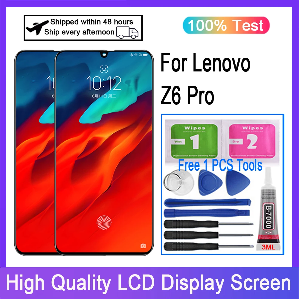 AMOLED For Lenovo Z6 Pro L78051 LCD Display Touch Screen Digitizer Replacement