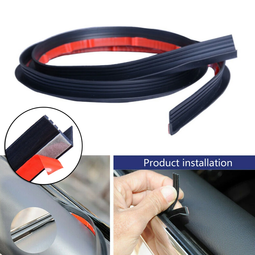 

2m Car Hood Sealing Strip Universal Auto Rubber Seal Strip For Engine Covers Seals Trim Sealant Waterproof Anti Noise