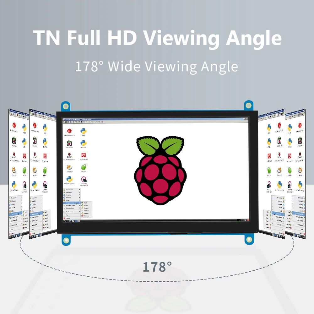 7-дюймовый HD ЖК-дисплей дисплей монитор HDMI-совместимый HDMI для OrangePI IOT Raspberry Pi Banana