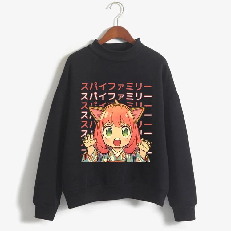 

SPY X FAMILY Hoodie Anya Forger Harajuku Kawaii Manga Spyxfamily Sweatshirt Hoody Casual Streetwear Anime Unisex Graphic New