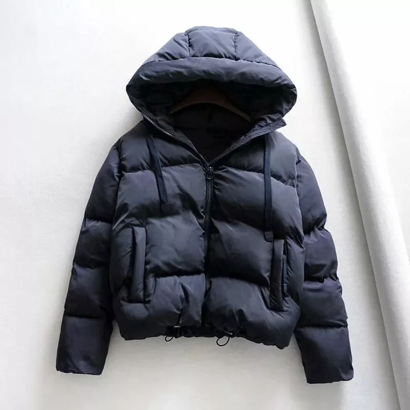 

Padded Winter Hooded Parkas Woman Warm Down Large Size Woman Coat Thicken Women Casual Women Puffer