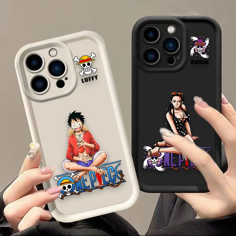 Фото Чехол для телефона One Piece с Луффи, Робином, Ямато для iPhone Apple 17 AIR 16 16E 11 12 13 14 15 8 7 SE X XS XR Plus Pro Max №1