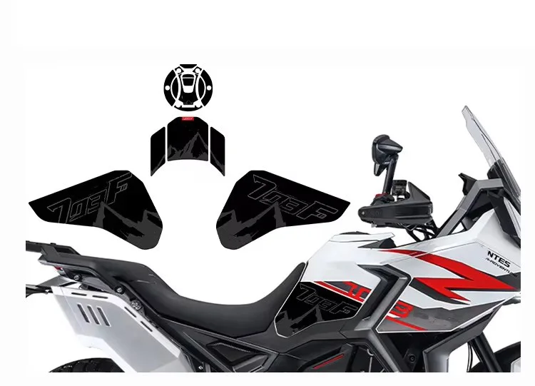 

ДЛЯ ZONTES 703F 2024, защитная накладка на бак мотоцикла, кожаная наклейка с глазурью, наклейки, аксессуары