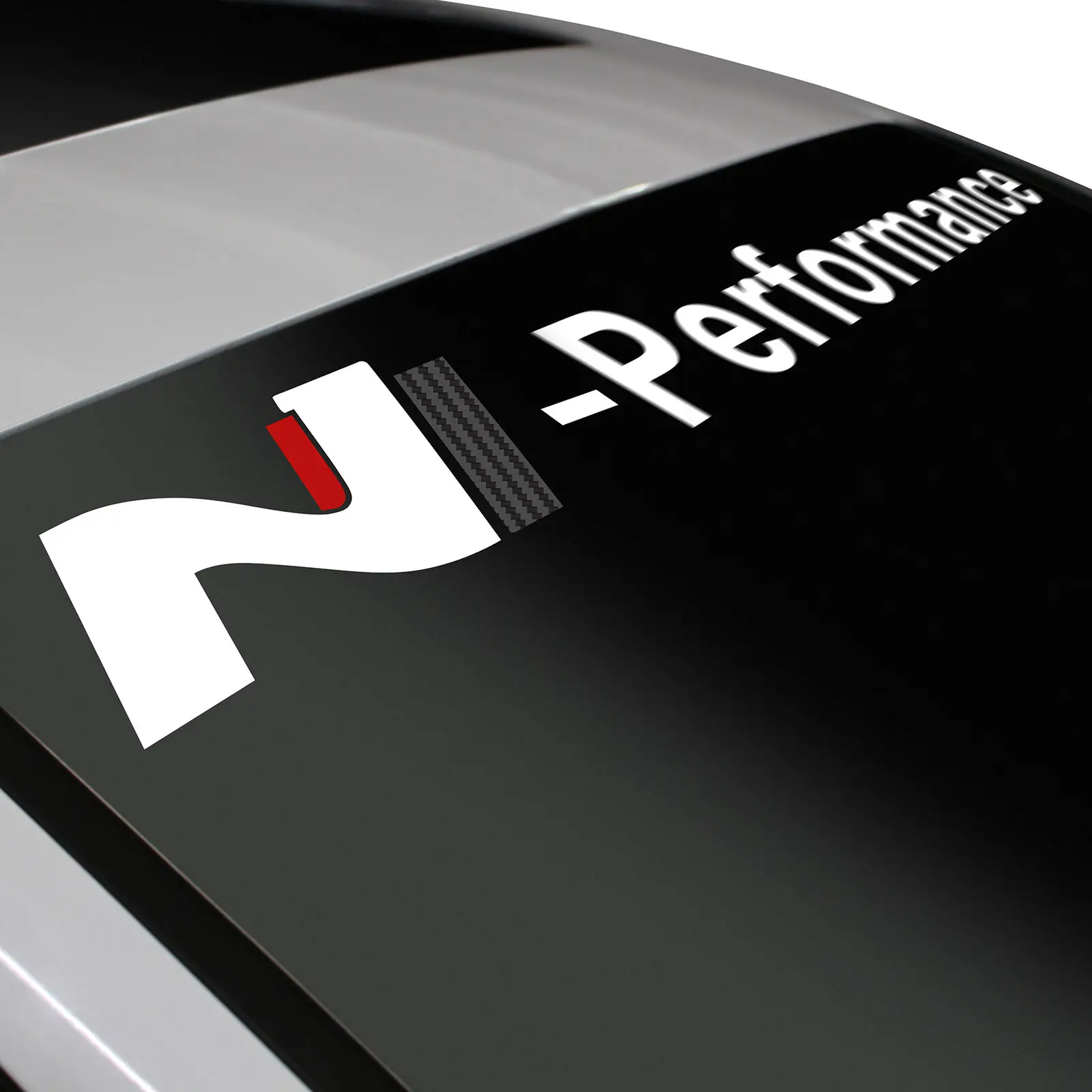 

Windshield Sticker N Performance Full White Red Carbon Film Accessory KX067