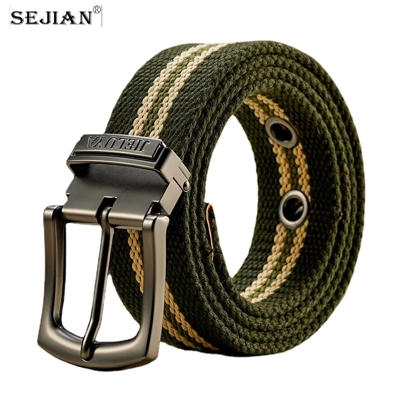 

Canvas Military Tactical Belt Man Alloy Pin Buckle Stripe Casual Jeans Belts Women High Quality Outdoor Belts130 140 150 160cm