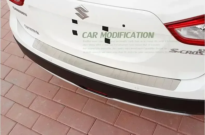 Для Suzuki SX4 S-Cross 2014-16 задний бампер накладка на порог 1 шт. автомобильный Стайлинг из