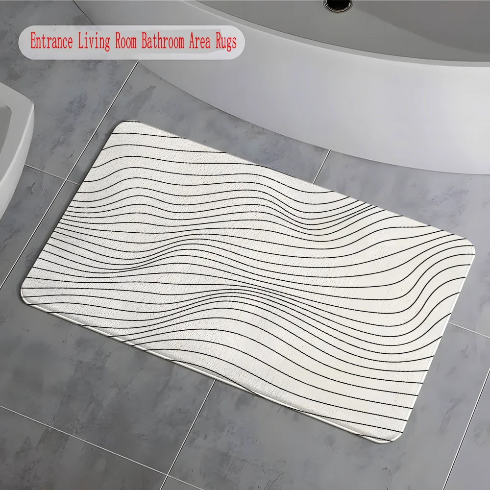 

Роскошный Придверный коврик для кухни, украшение для пола в спальне, гостиной, балконе, ванной, противоскользящий ковер с современным принт...