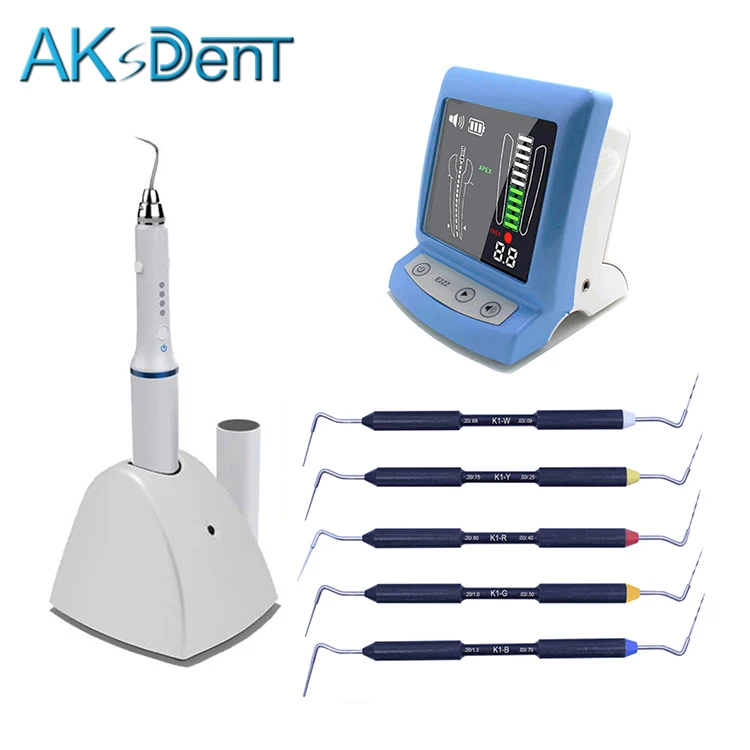 

AKsDenT Dental root canal measurement E2ZZ apex locator endodontics filling obturator compact instrument hand plugger