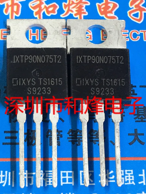 

5 шт.-10 шт. IXTP90N075T2 TO-220 75V 90A на складе, новый и оригинальный