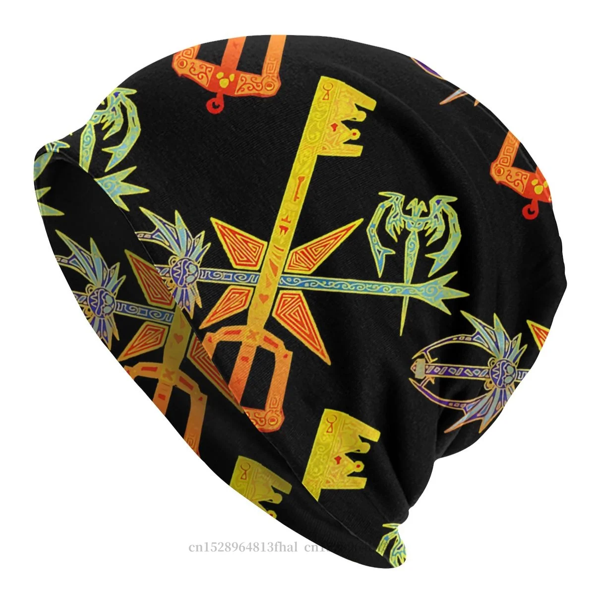 

Kingdom Cross Bonnet Homme Outdoor Skullies Beanies Hat Kingdom Hearts Game For Men Women Style Fabric Hats