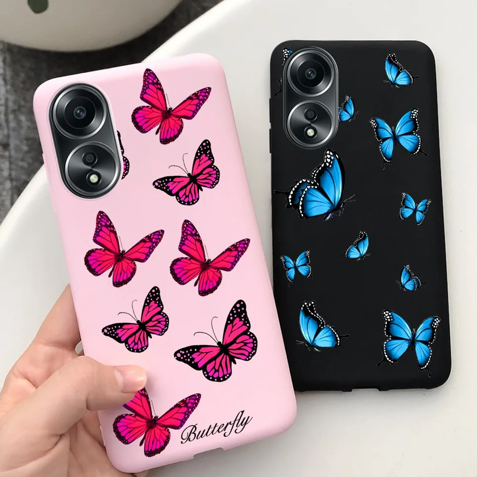 Чехол-накладка для Oppo A58 4G красивая Цветочная девушка модная Желейная задняя