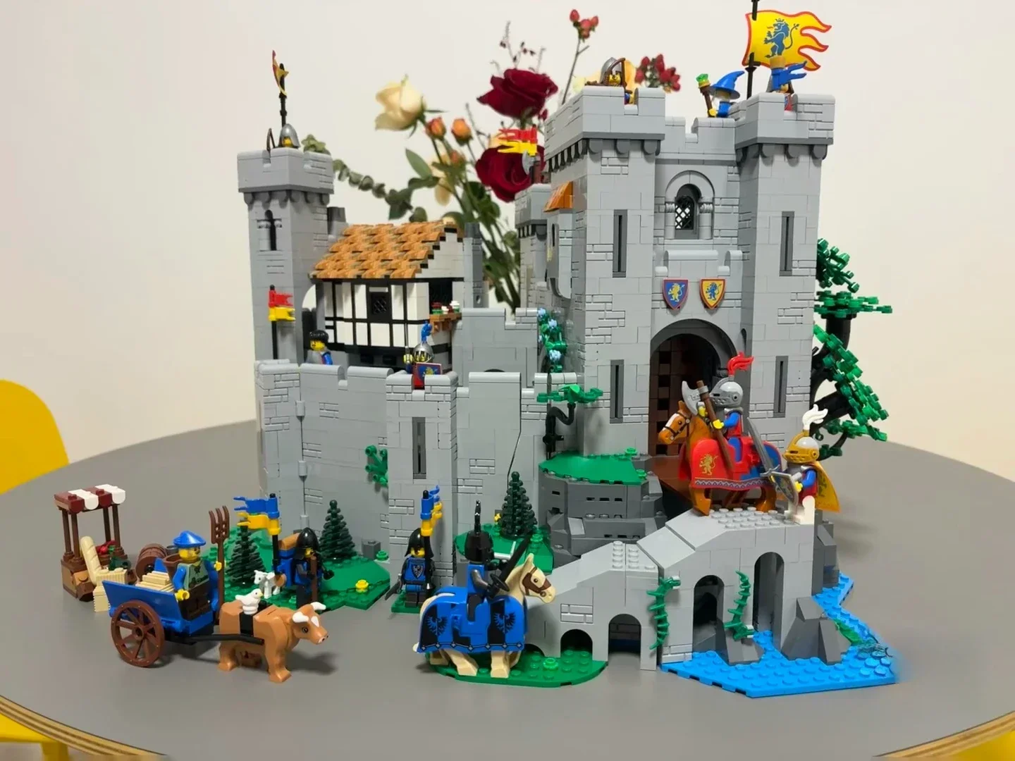 Совместимые 10305 85666 строительные блоки замка Король Лев кирпичи образовательные