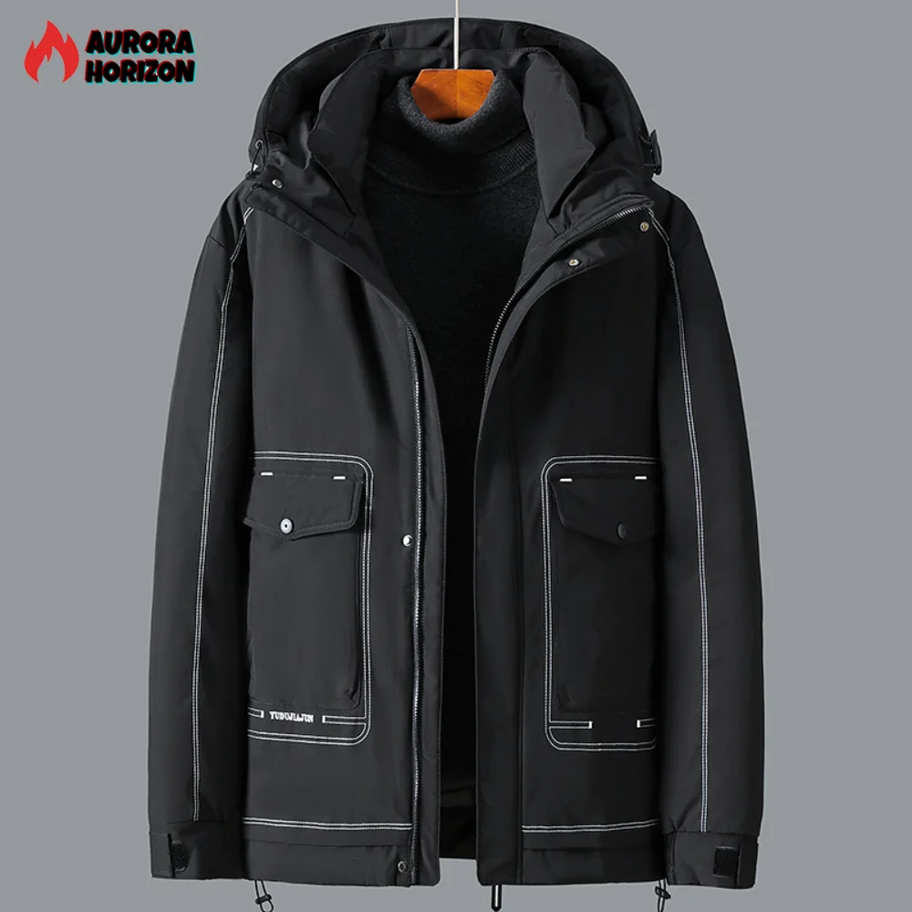 AuroraHorizon Plus Size 11XL Parkas Winter Jackets Men Thickened Jacket Warm Hooded Coats Big Size Male Outerwear High Quality