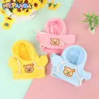 1 шт., милая одежда для 20 см, Маленькие искусственные плюшевые куклы, милая одежда с медведем, детские игрушки, подарки на день рождения