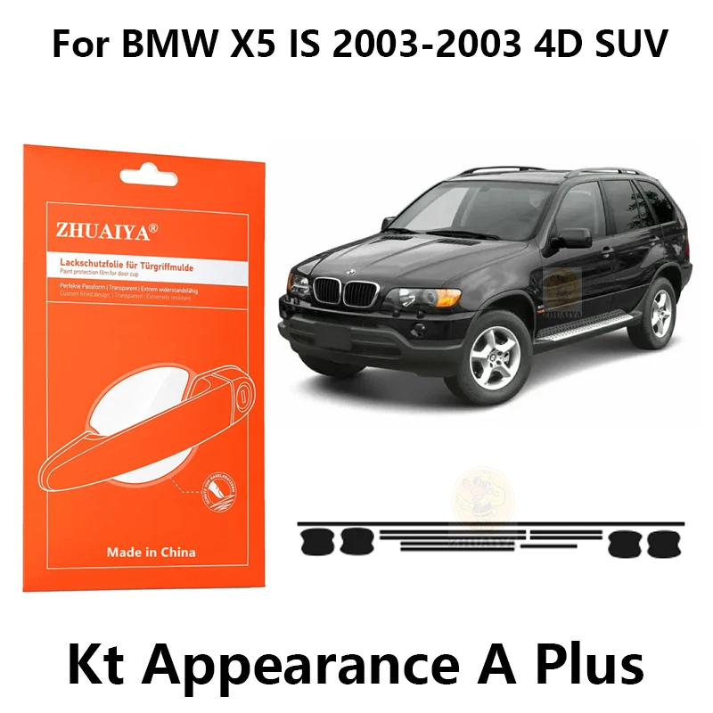 

ZHUAIYA Door Edge Guards Door Handle Cup Paint Protection Film TPU PPF For BMW X5 IS 2003-2003 4D SUV car assecories