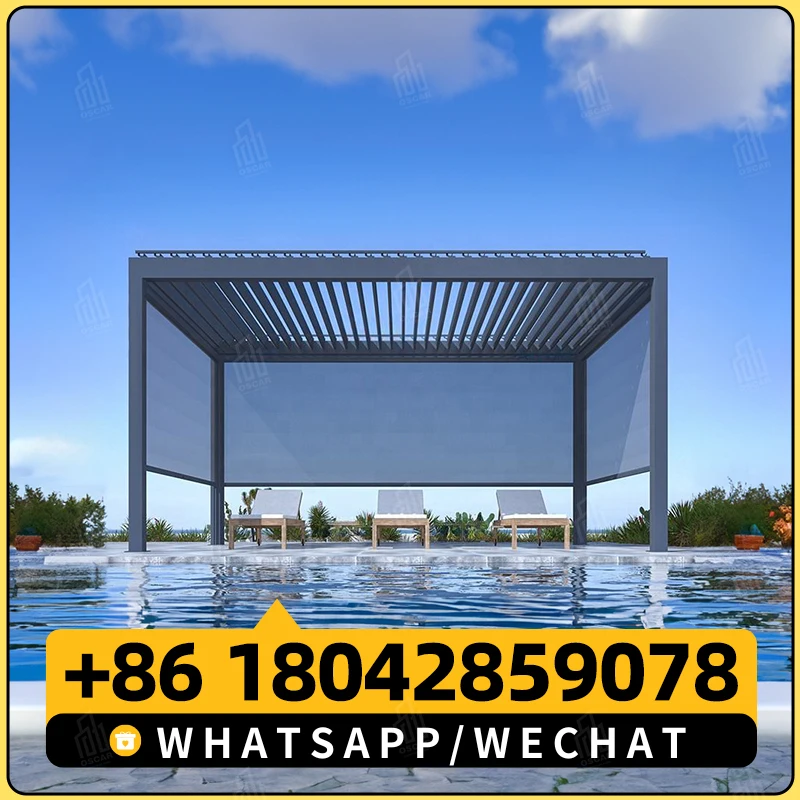 Наружная Водонепроницаемая Уникальная Стальная беседка беседки деревянная