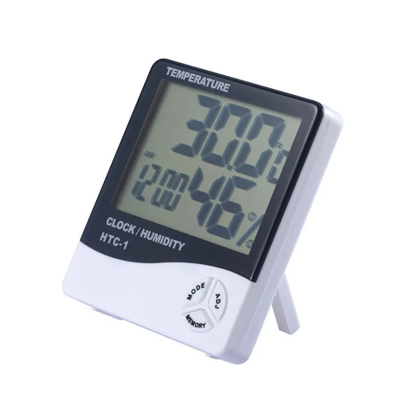 

SYZM HTC-1 Temperature and Humidity Meter Creative Large Screen Digital Display Indoor Household Electronic Thermometer