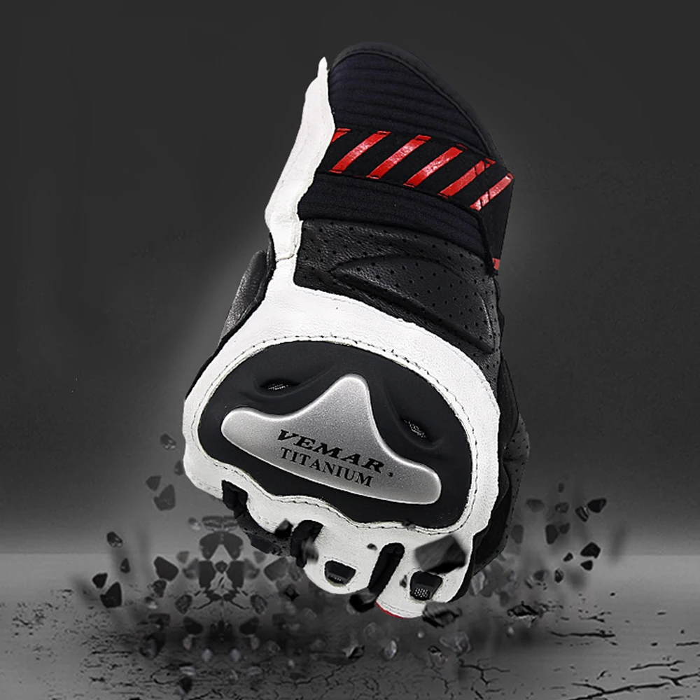 Мотоциклетные Перчатки в стиле ретро для мужчин Кожаные мотоциклистов защитные